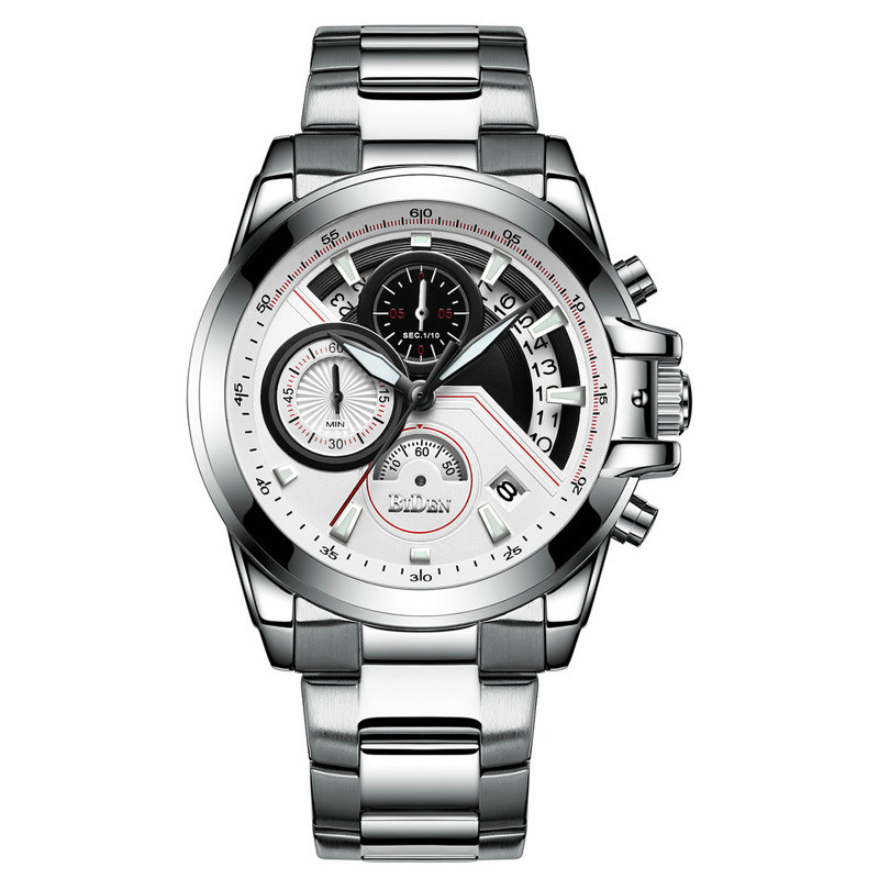 WJ-7390 Fashion Latest Design Cool Men Watches Waterproof Day Quartz Handwatches 3ATM Stainless Steel Wrist Watches