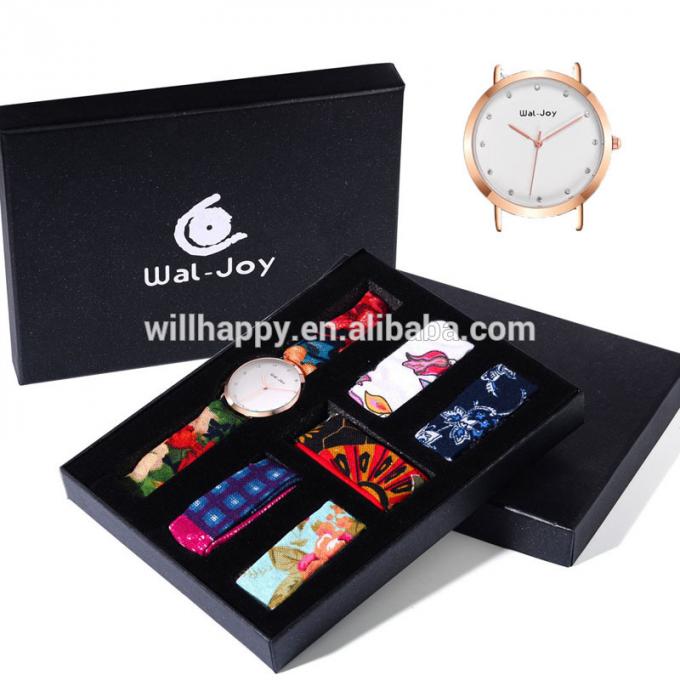 مجموعه لوگوی هدیه لوکس بافته شده Wal-Joy ، مجموعه ای از ساعتهای هدیه لوکس بافته شده برای طراحان زنانه ساعت ، تغییر بند ساعت مچی دستبند کودک DIY